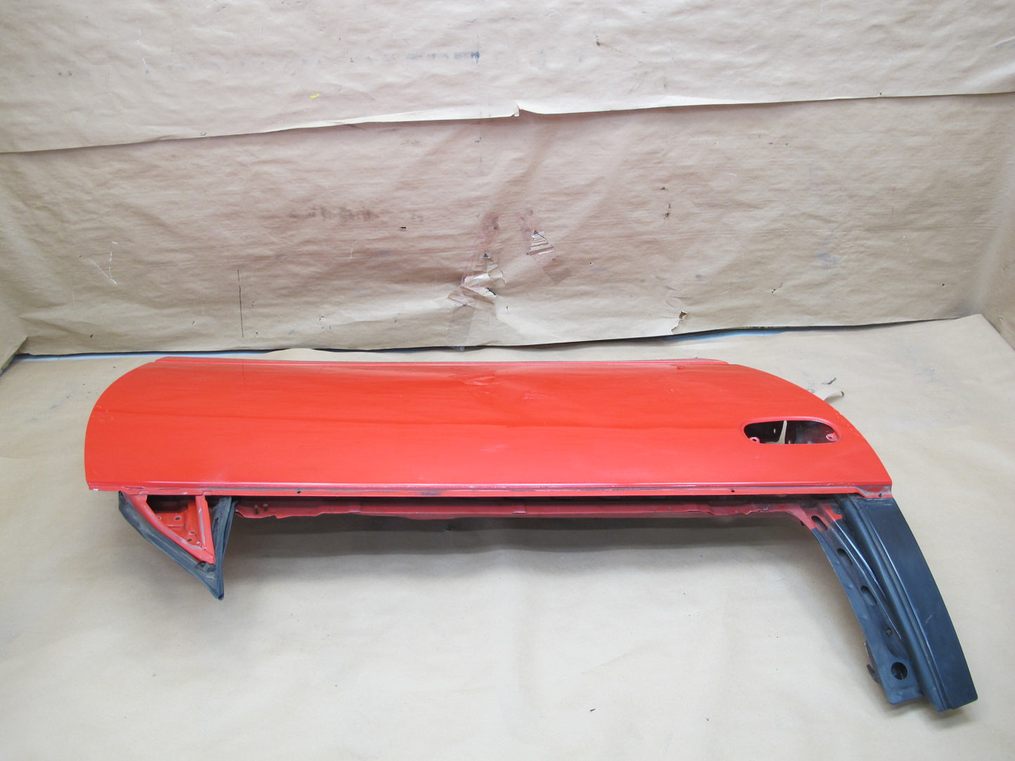 1993 Nissan Z32 300ZX Convertible Right Passenger Door Shell Panel RED OEM