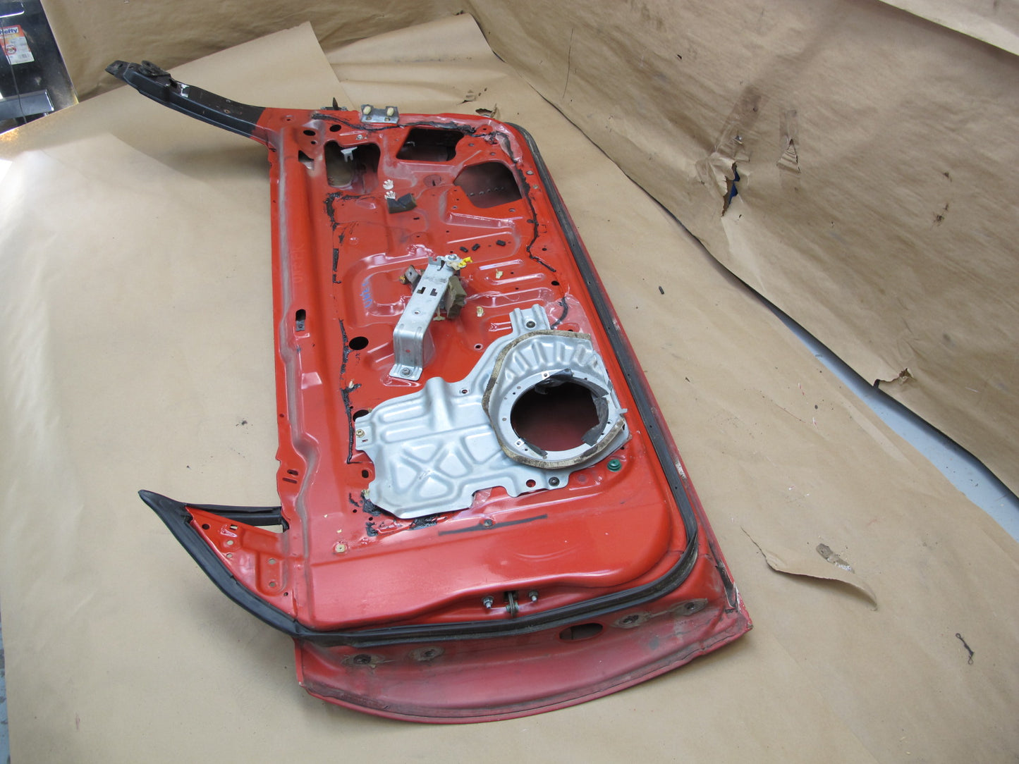 1993 Nissan Z32 300ZX Convertible Right Passenger Door Shell Panel RED OEM
