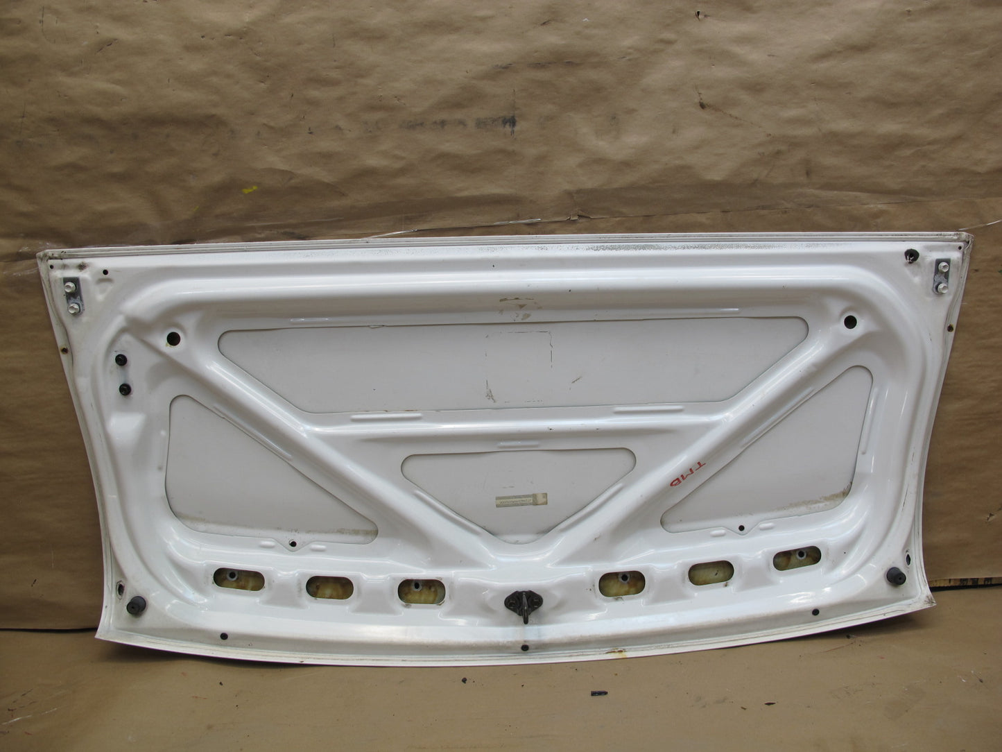 91-95 Toyota SW21L MR2 Rear Trunk Deck Lid Shell Cover Panel White OEM