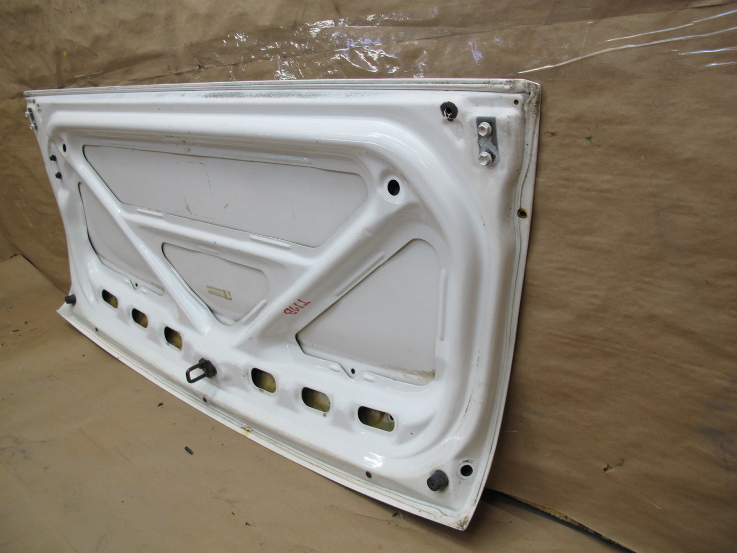 91-95 Toyota SW21L MR2 Rear Trunk Deck Lid Shell Cover Panel White OEM