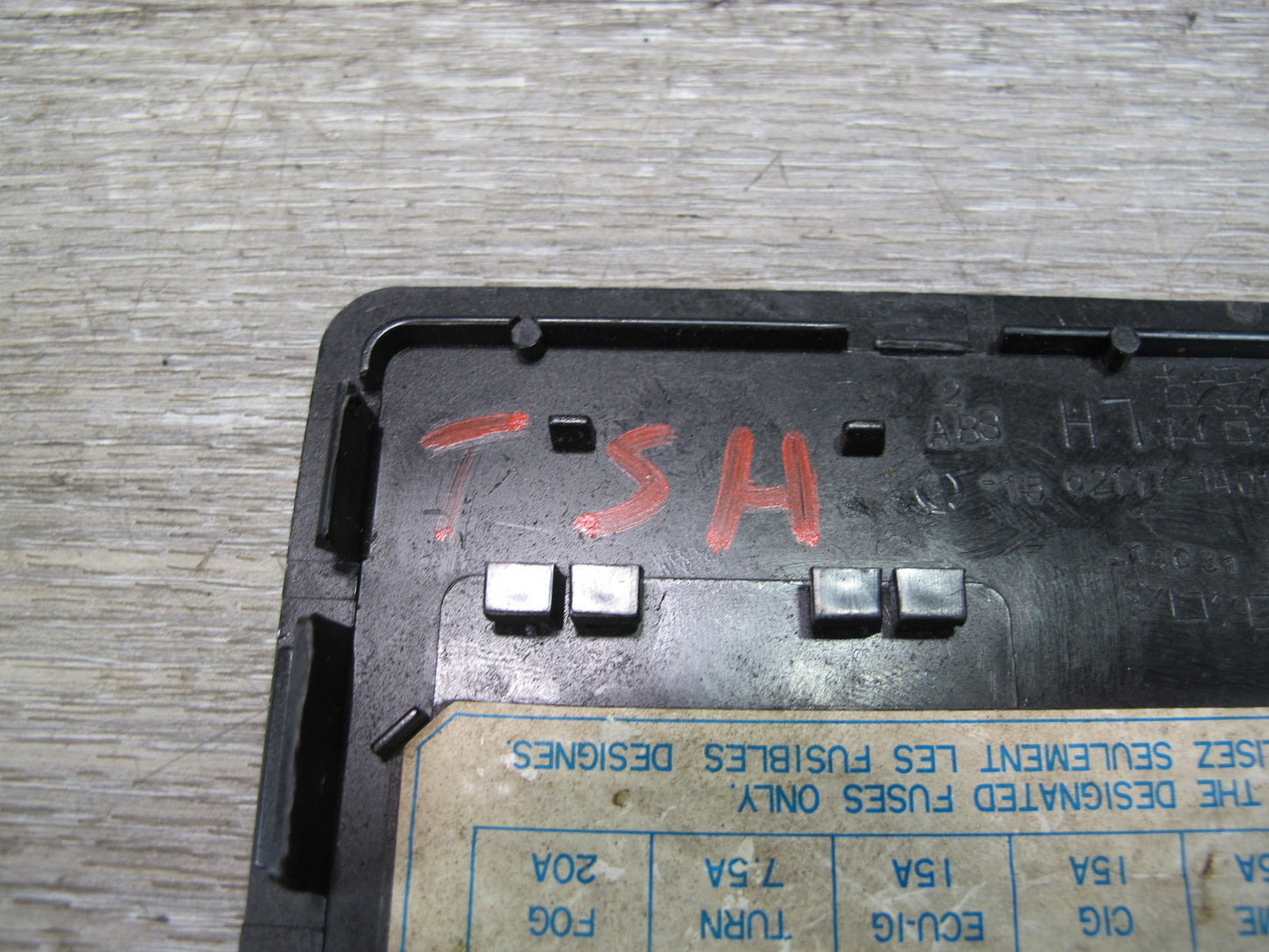 82-85 Toyota Supra MA67 Fuse Relay Box Lid Cover 62117-14010 OEM