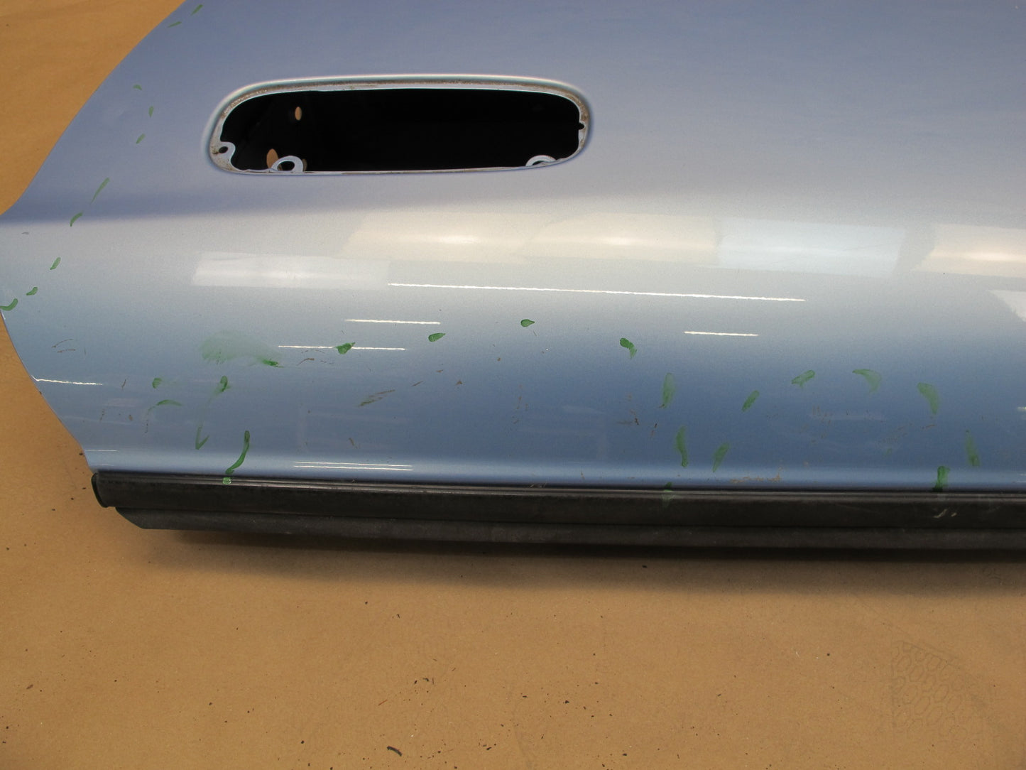 00-05 Toyota MR2 Spyder ZZW30L Left Driver Door Shell Panel Cover Blue OEM