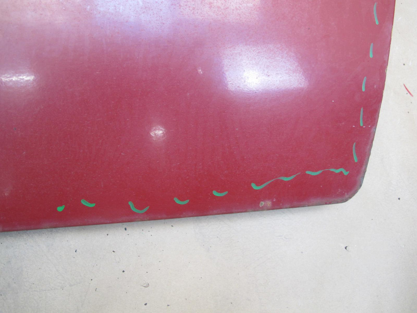 84-86 Toyota Celica Supra MA67 Left Driver Door Shell Panel RED OEM