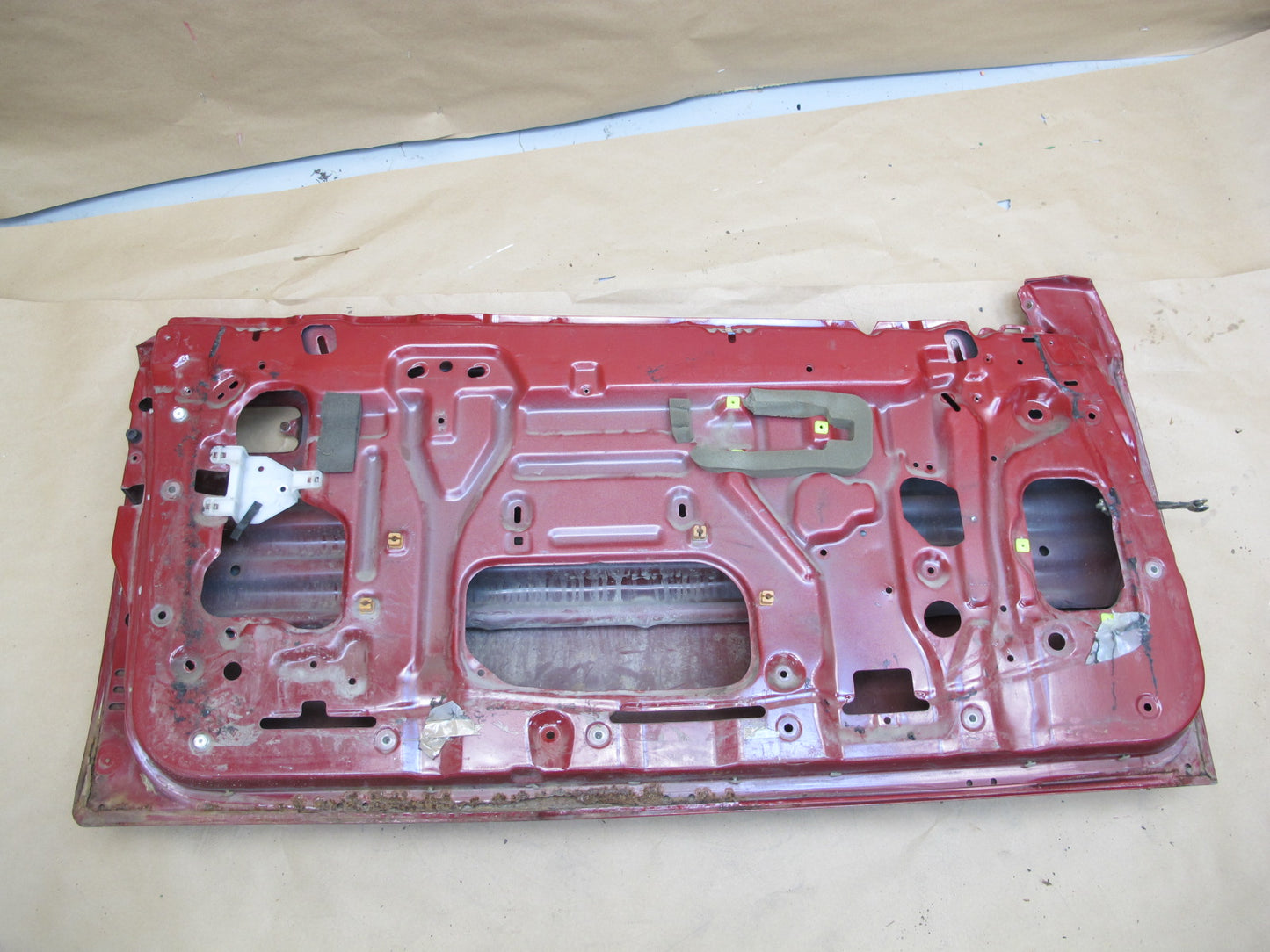 84-86 Toyota Celica Supra MA67 Left Driver Door Shell Panel RED OEM