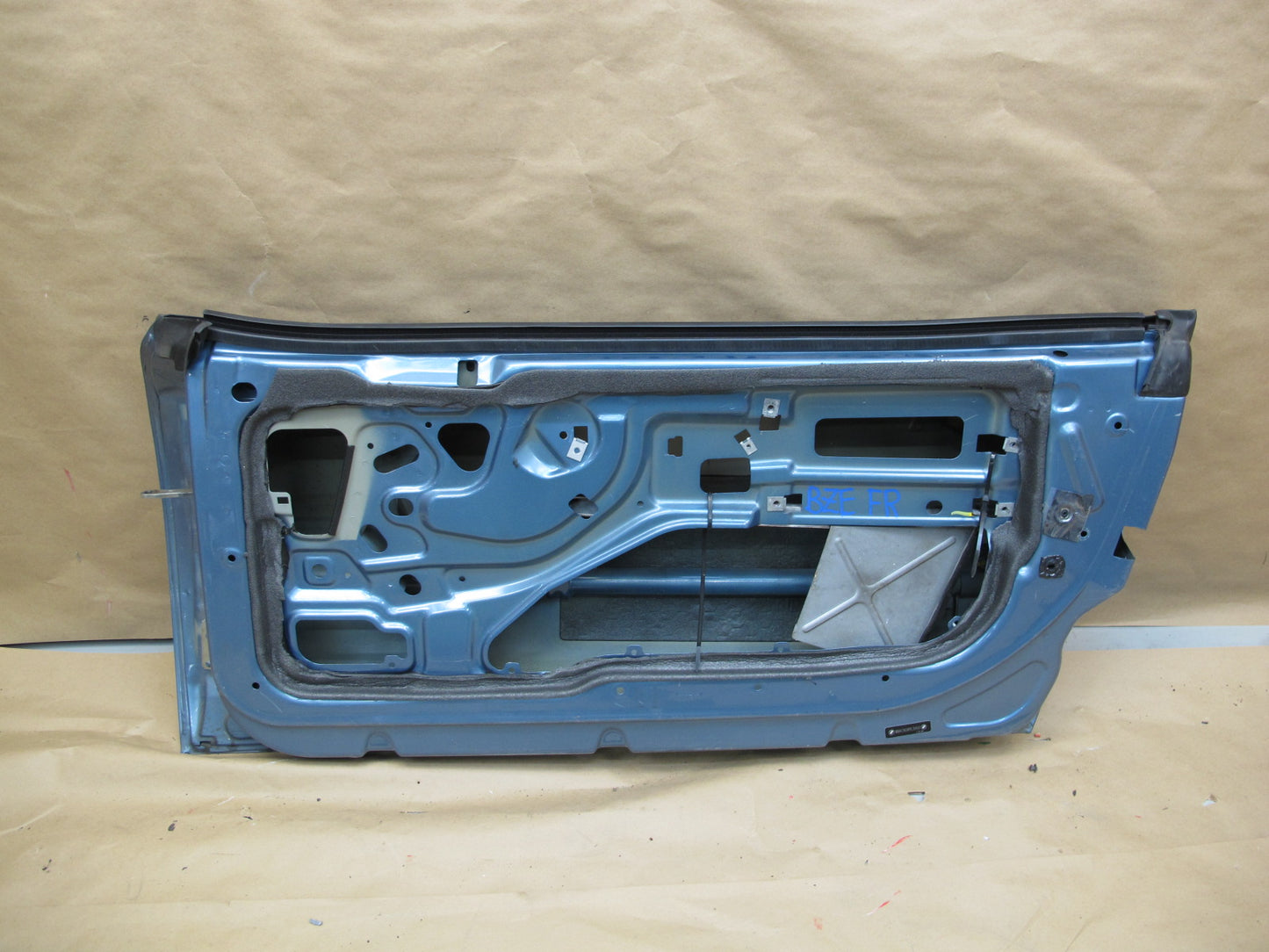 98-02 BMW E36/7 Z3 Right Passenger Door Shell Panel Atlanta Blue OEM