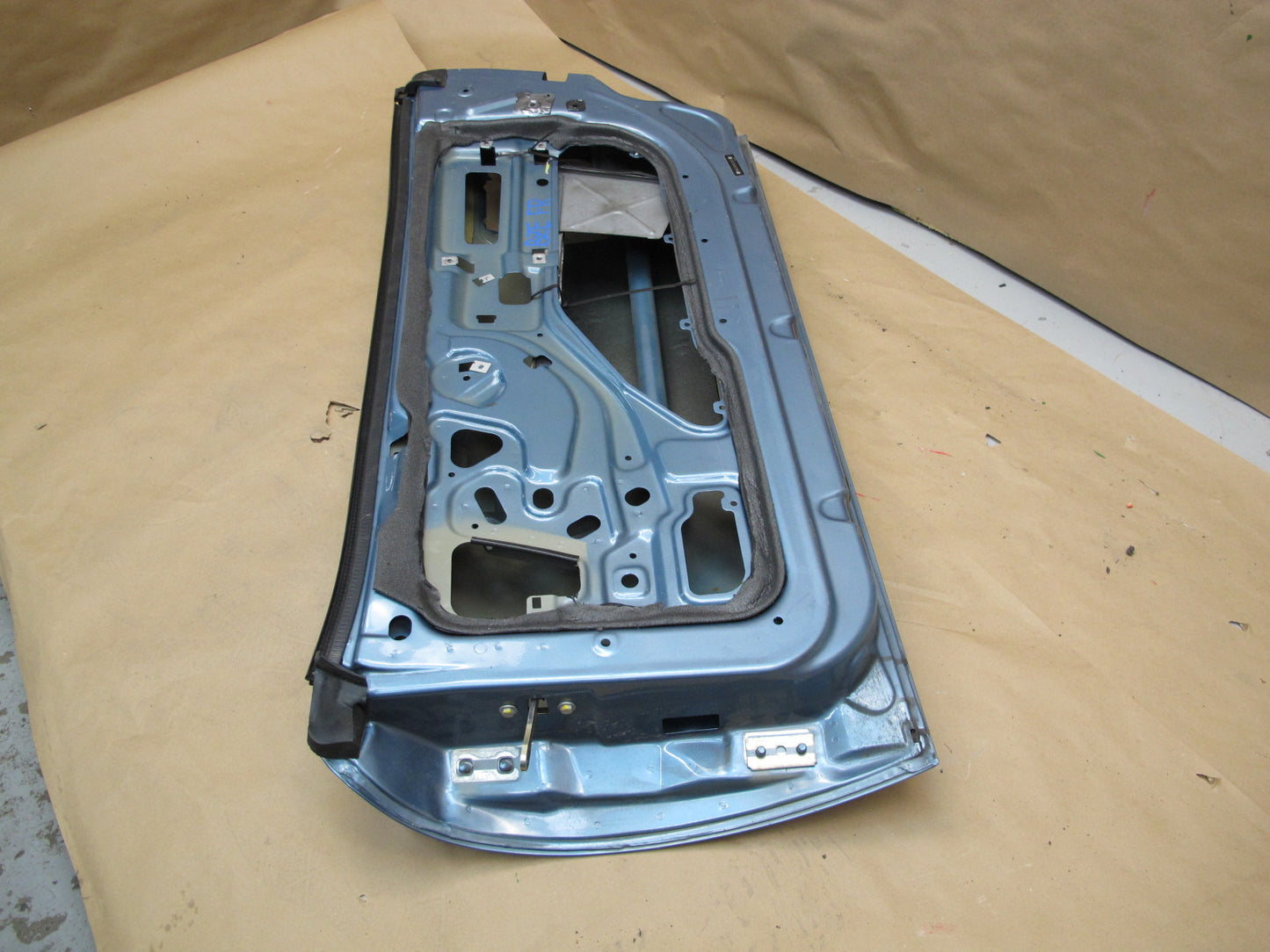 98-02 BMW E36/7 Z3 Right Passenger Door Shell Panel Atlanta Blue OEM