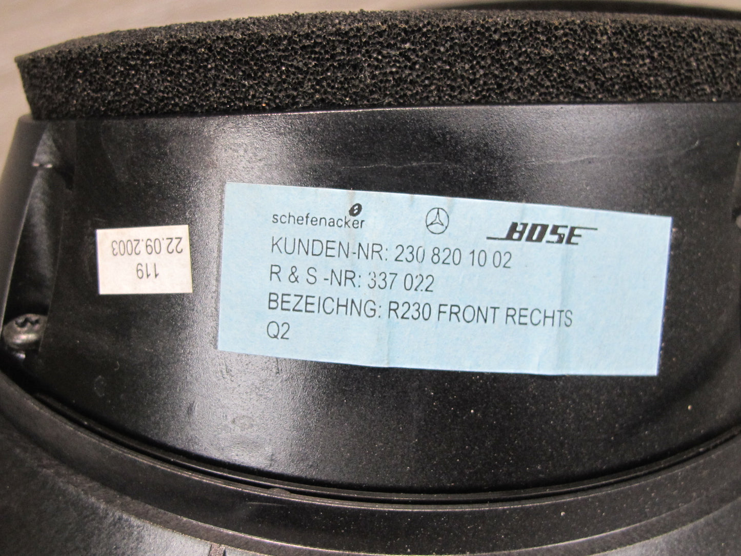 03-08 Mercedes R230 Sl-class Set of 5 Bose Speaker Subwoofer Set OEM