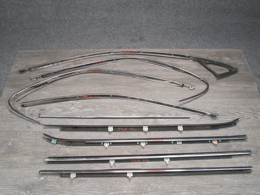 92-96 Toyota Cresta MARK2 JZX90 Door Window Chrome Weatherstrip Molding Set