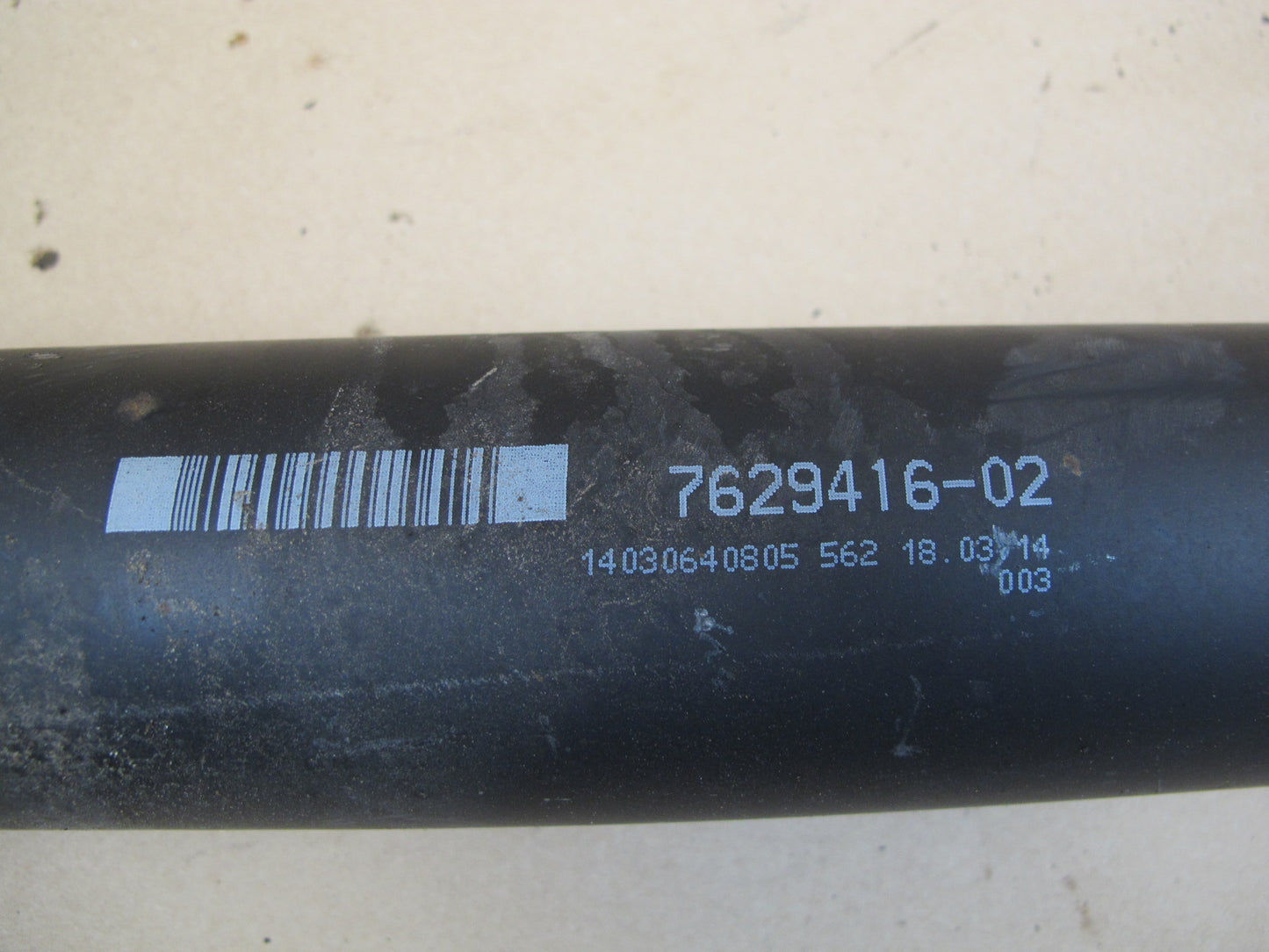 12-16 BMW F10 528iX xdrive AWD A/T Rear Driveshaft Drive Shaft 7629416 OEM