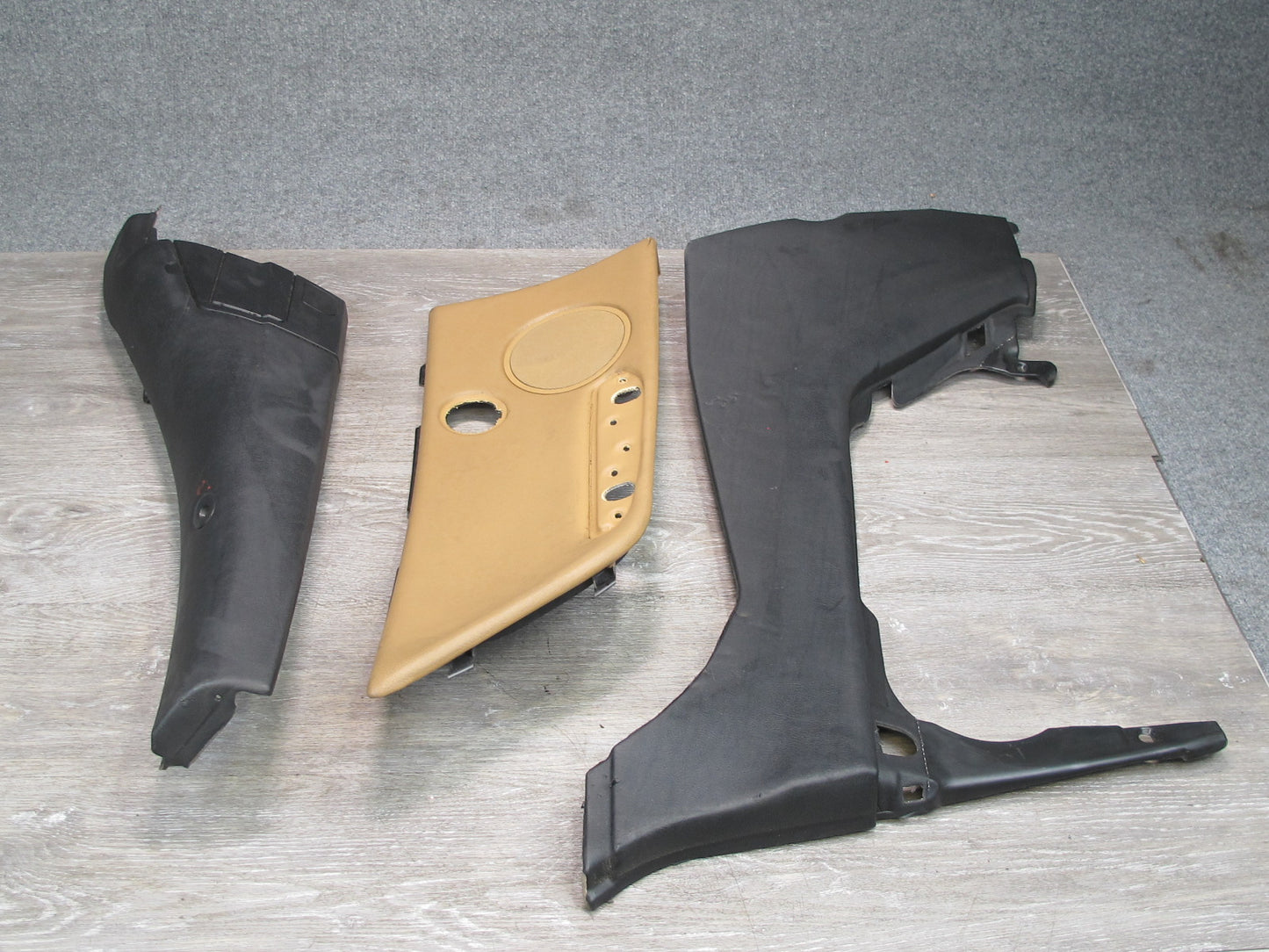 04-06 BMW E46 Convertible Set of 3 Rear Left Quarter Interior Trim Cover OEM