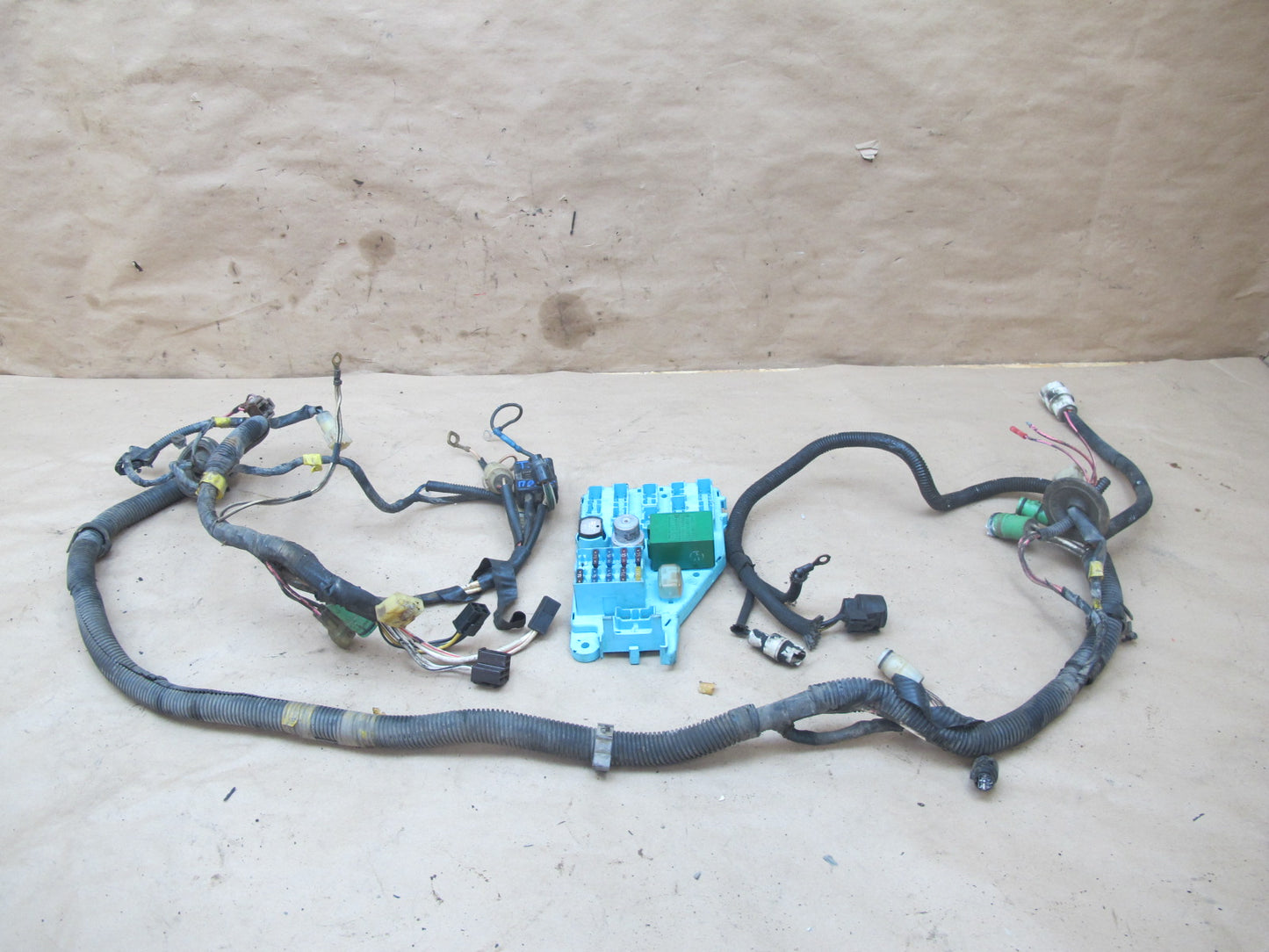 84-85 Toyota Supra MA67 2.8 5MGE Engine Bay Wire Wiring Harness w Fuse Box OEM