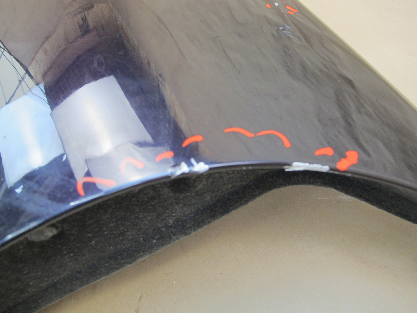 11-12 Fisker Karma Front Left Driver Side Fender Shell Panel Cover Purple OEM