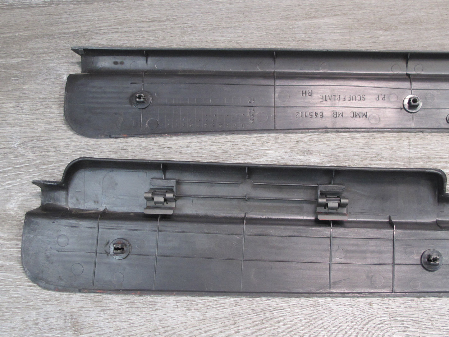 91-99 Dodge Stealth 3000GT Left & Right Door Scuff Sill Plate Trim Set OEM