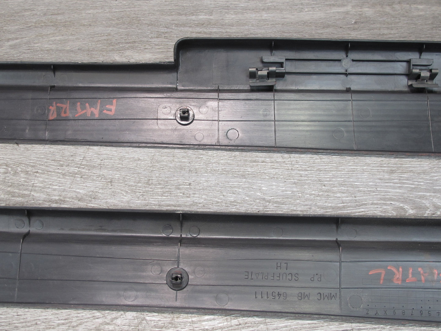 91-99 Dodge Stealth 3000GT Left & Right Door Scuff Sill Plate Trim Set OEM