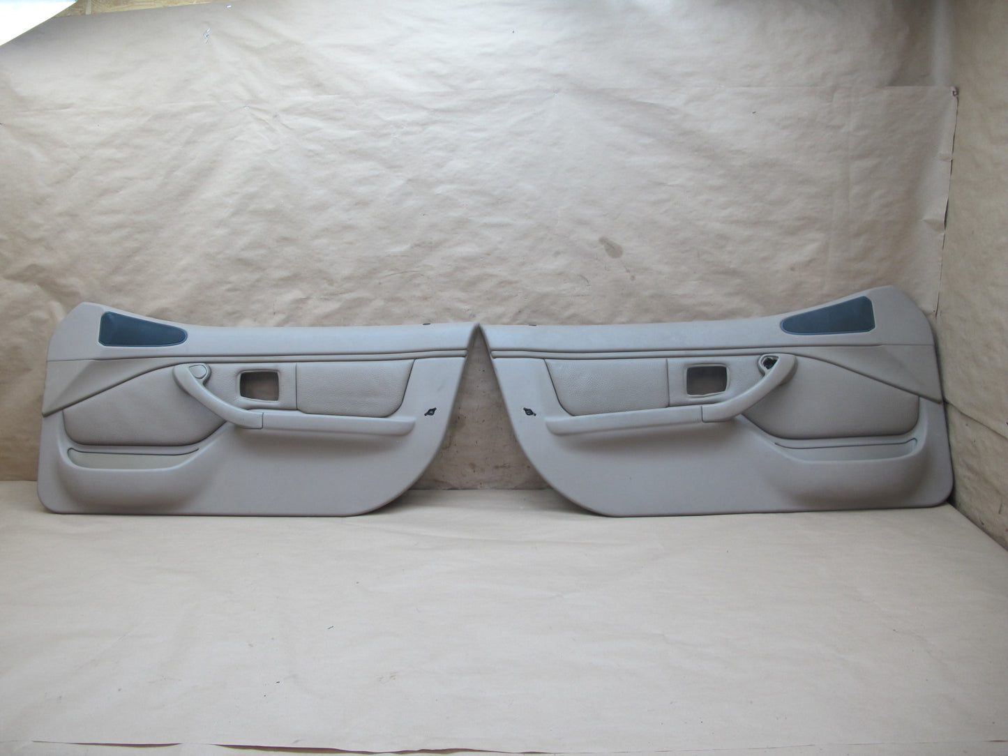 01-02 BMW E36/7 Z3 Roadster Set of 2 Front Door Interior Trim Cover Panel OEM