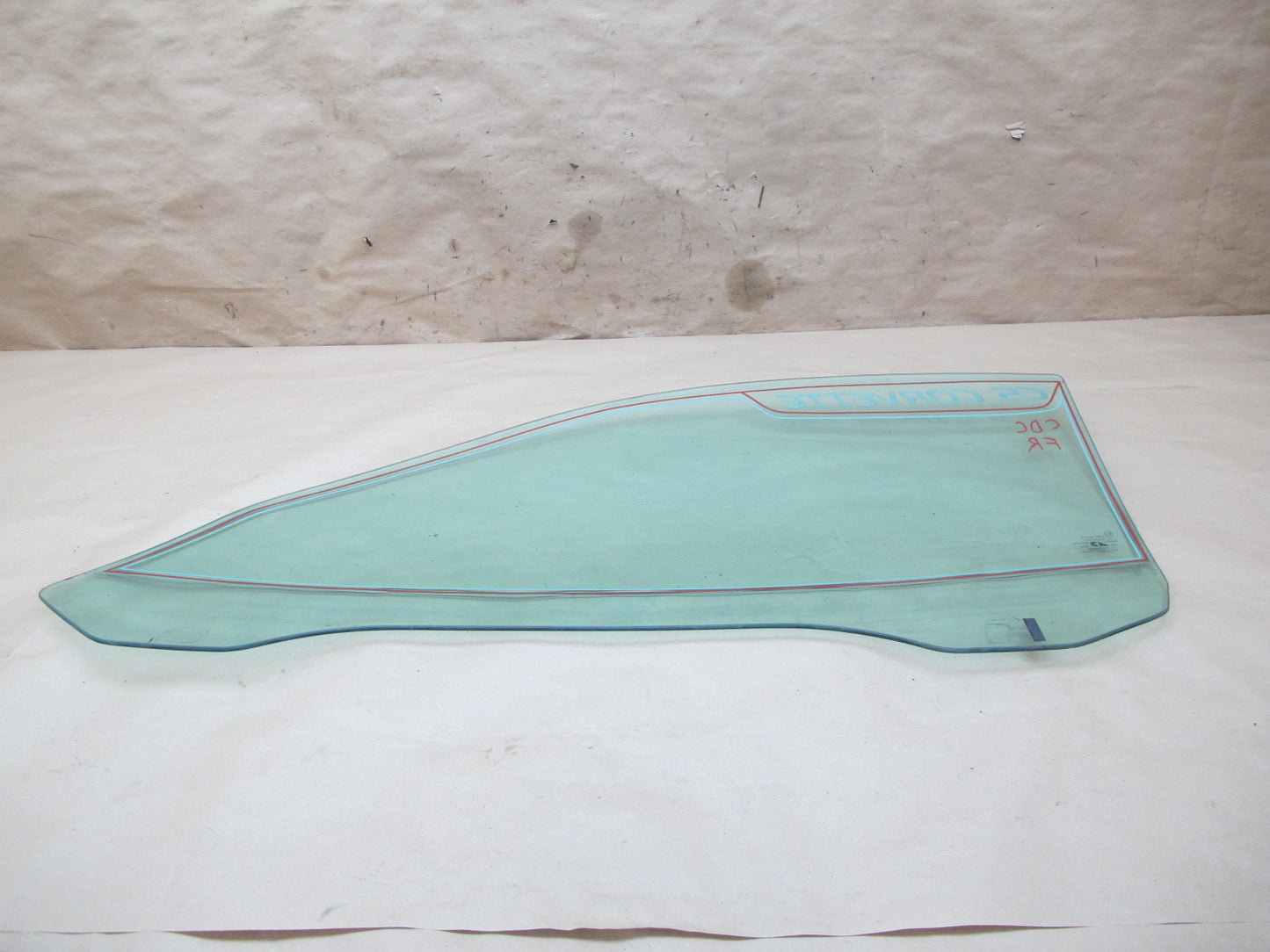 97-04 Chevrolet Corvette C5 Right Passenger Door Glass Window OEM