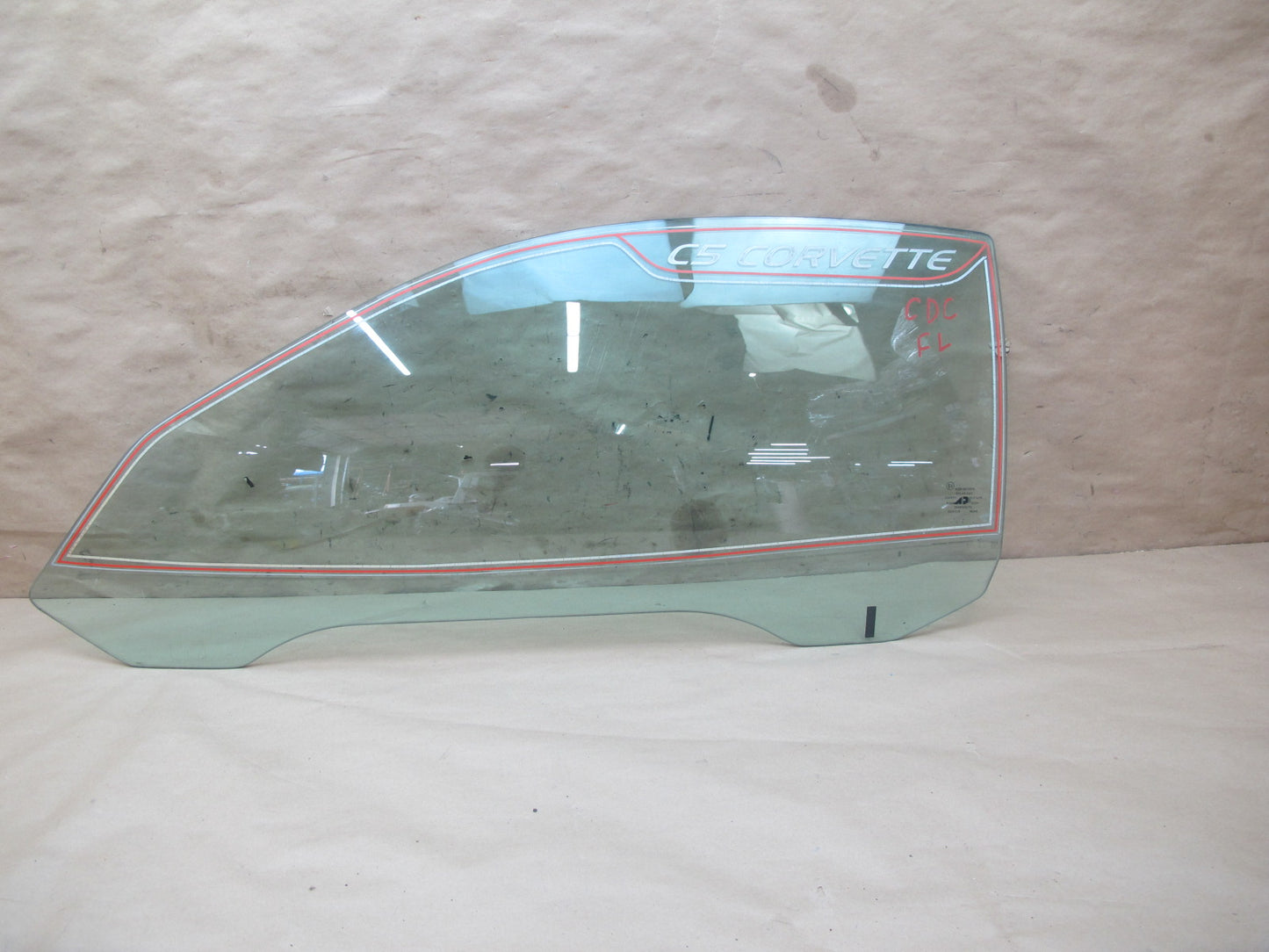 97-04 Chevrolet Corvette C5 Left Door Glass Window OEM