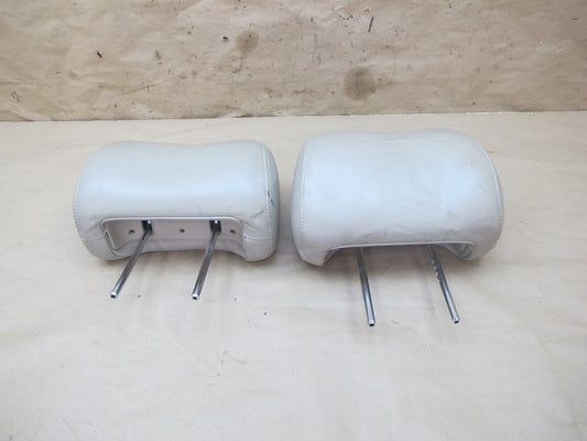 92-98 Lexus UZZ30 SC300 SC400 Set of 2 Front Seat Leather Headrest Ivory OEM
