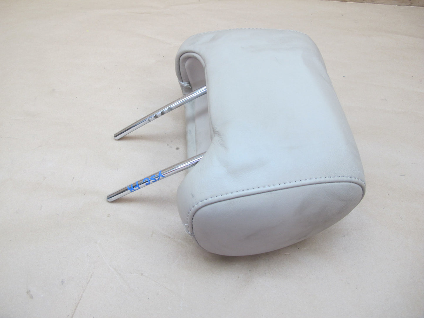 92-98 Lexus UZZ30 SC300 SC400 Set of 2 Front Seat Leather Headrest Ivory OEM