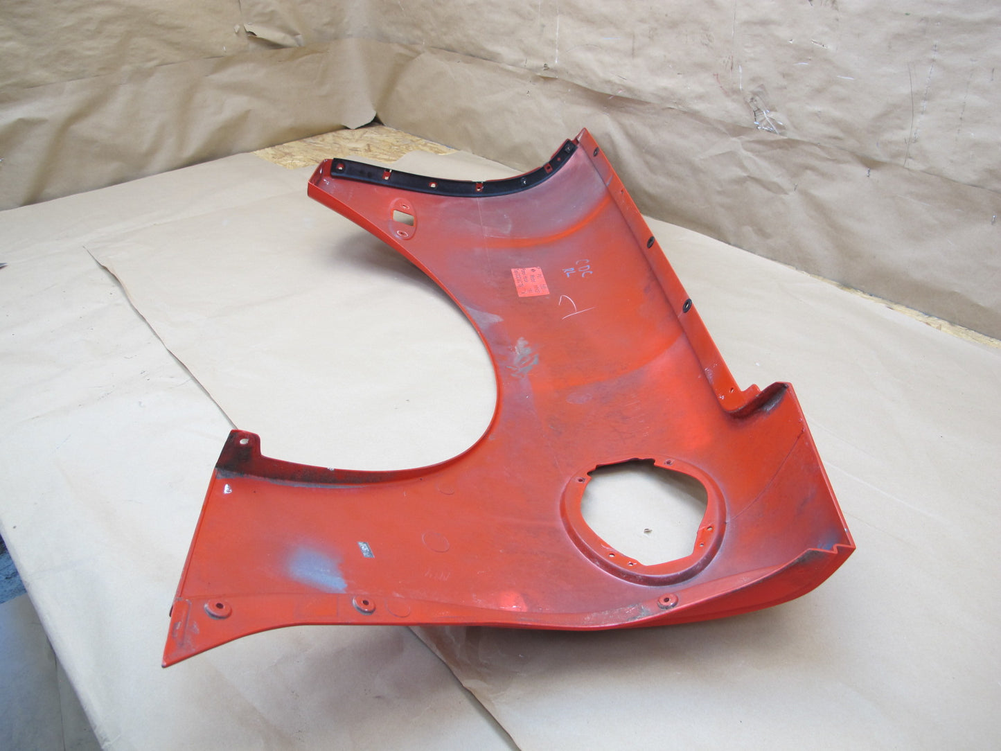 97-04 Chevrolet Corvette C5 Coupe Rear Left Quarter Shell Panel Cover RED OEM