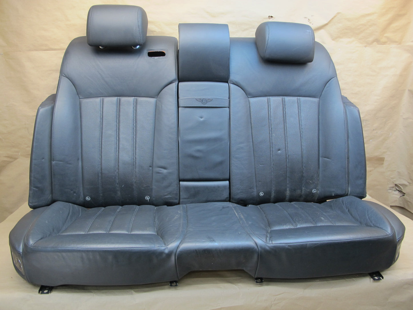 06-08 Bentley Continental Flying Spur Heat Vent Front & Rear Leather Seat Set