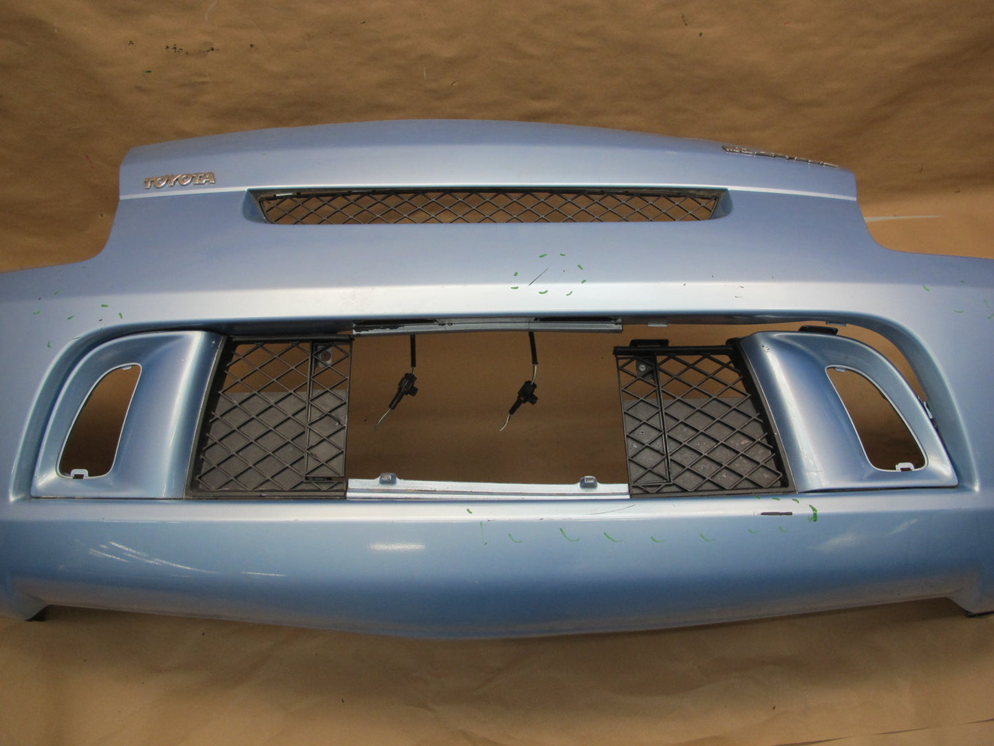 03-05 Toyota MR2 Spyder Rear Bumper Cover Panel Assembly Blue OEM