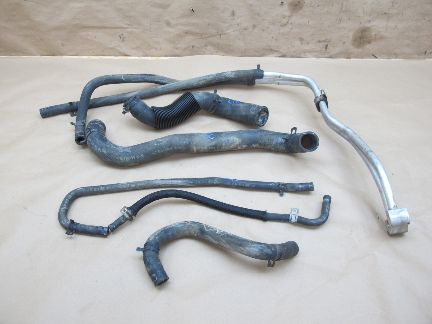 97-04 Chevrolet Corvette C5 Engine Coolant Hose Pipe Line Set OEM