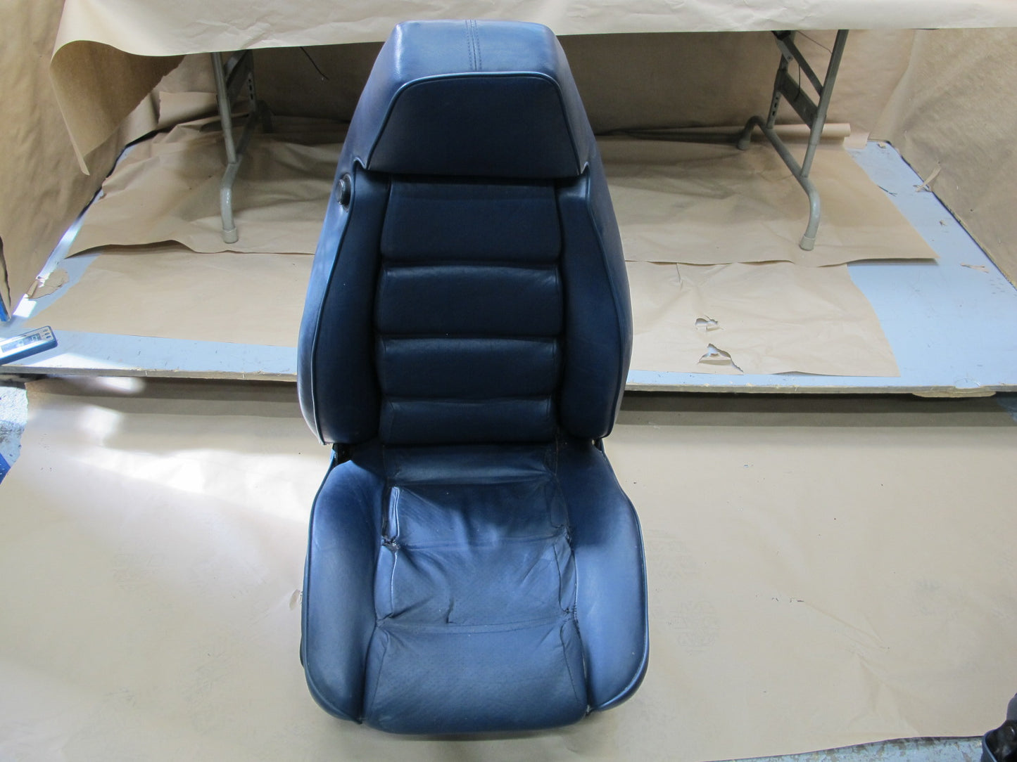 1983-1984 Porsche 928 S Front & Rear Left Right Side Seat Leather Blue Set