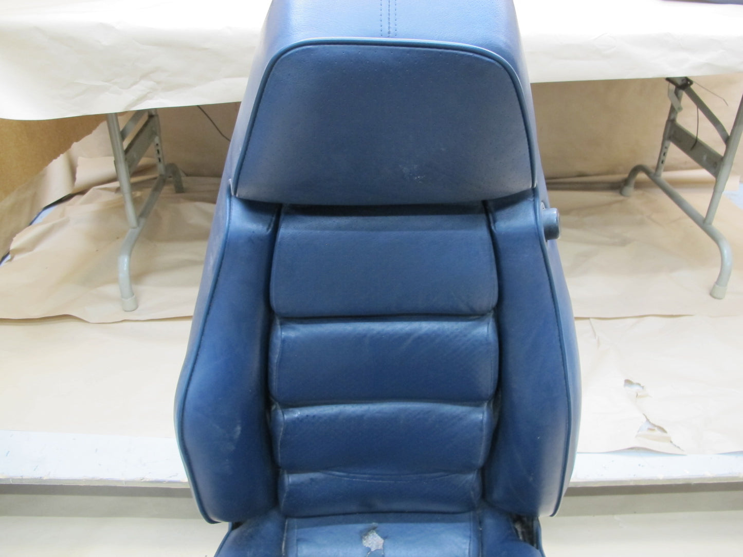 1983-1984 Porsche 928 S Front & Rear Left Right Side Seat Leather Blue Set