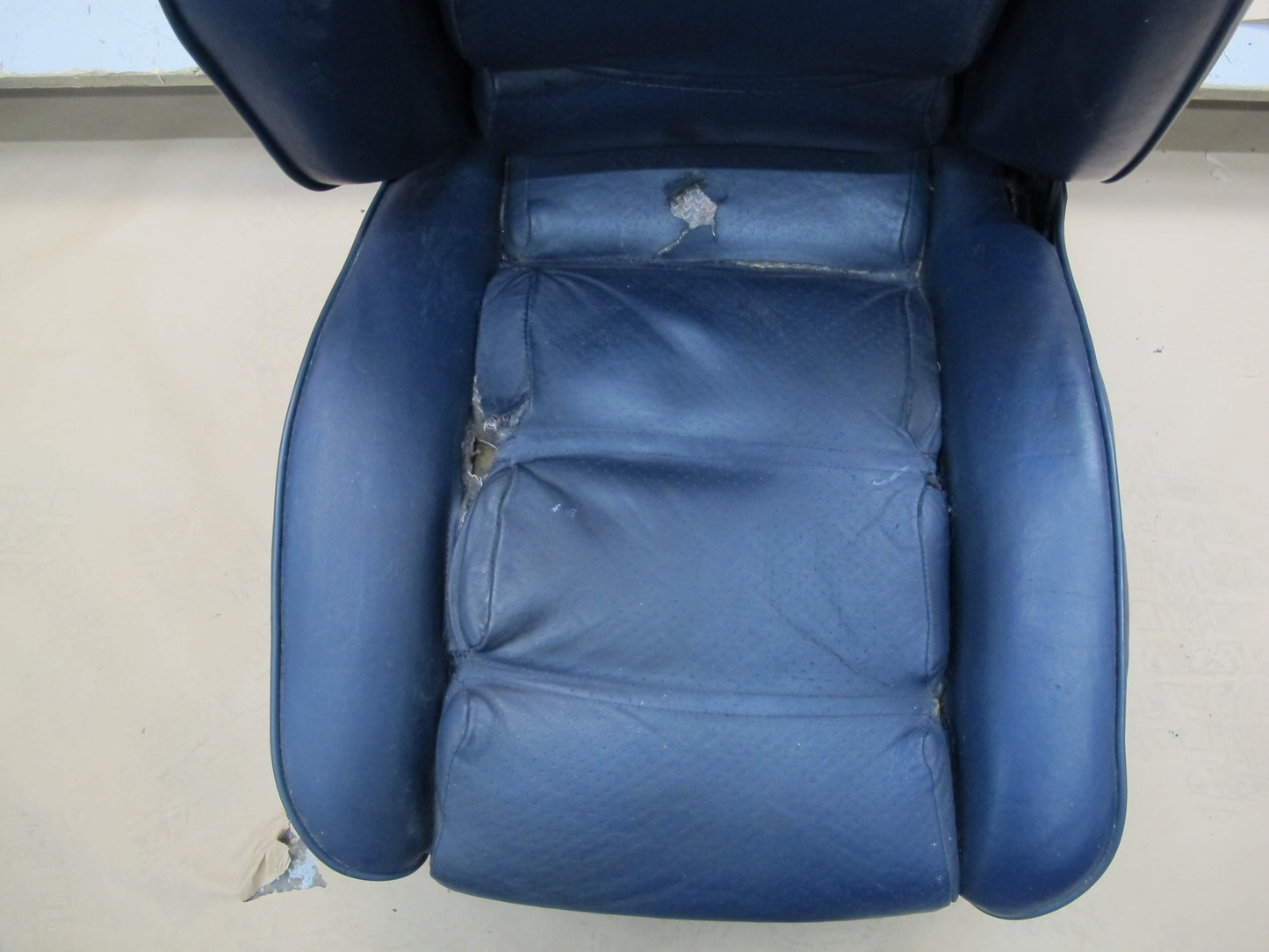 1983-1984 Porsche 928 S Front & Rear Left Right Side Seat Leather Blue Set