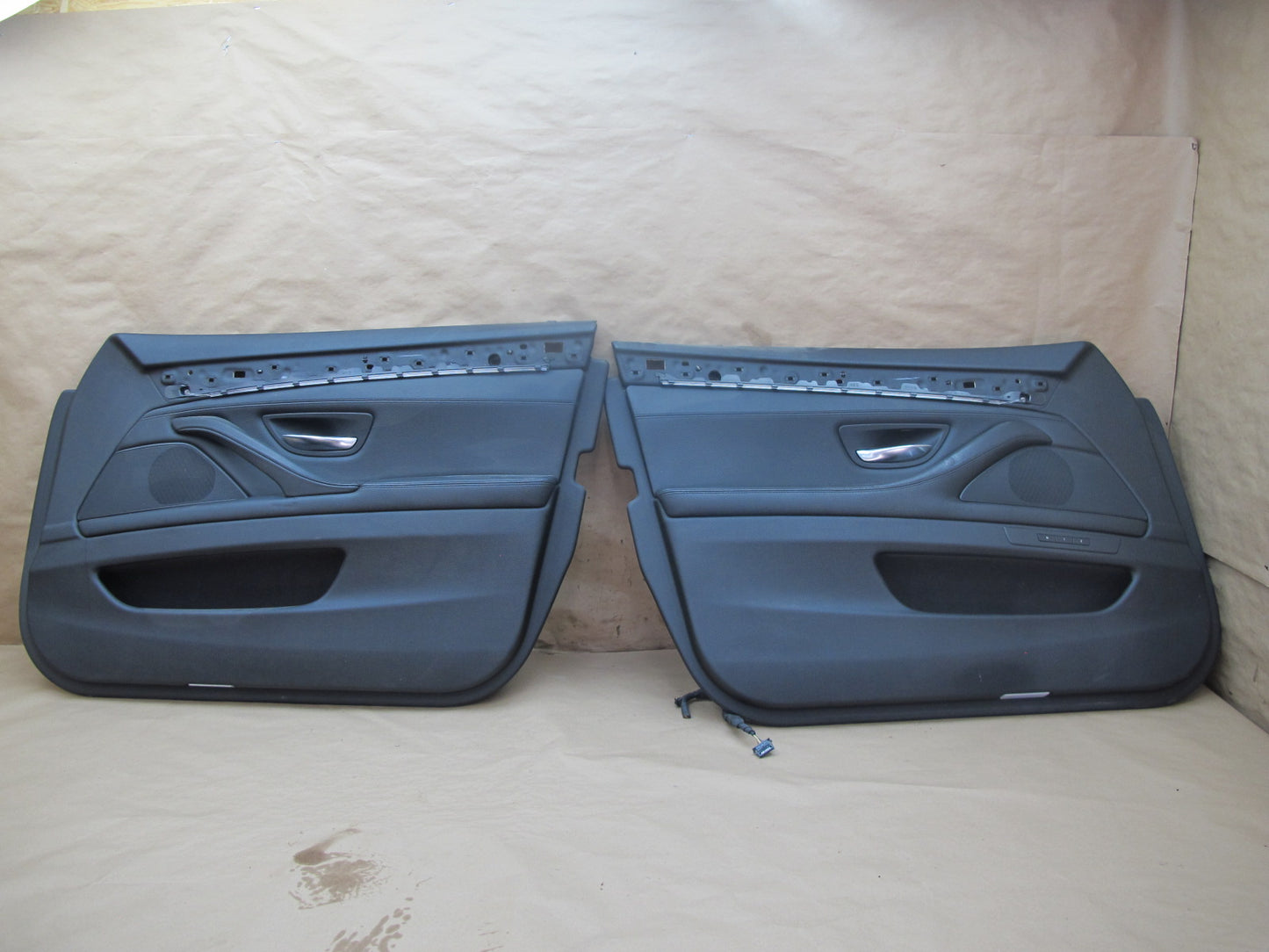 11-16 BMW F10 5-SERIES Front Left Right Door Interior Trim Panel Cover Set OEM