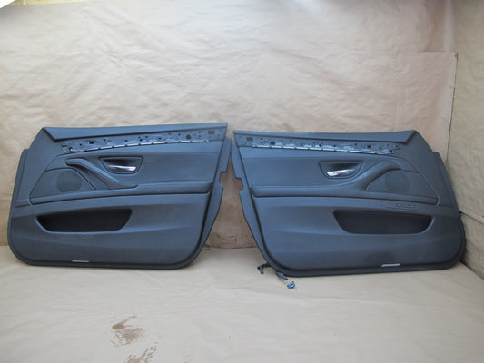 11-16 BMW F10 5-SERIES Front Left Right Door Interior Trim Panel Cover Set OEM