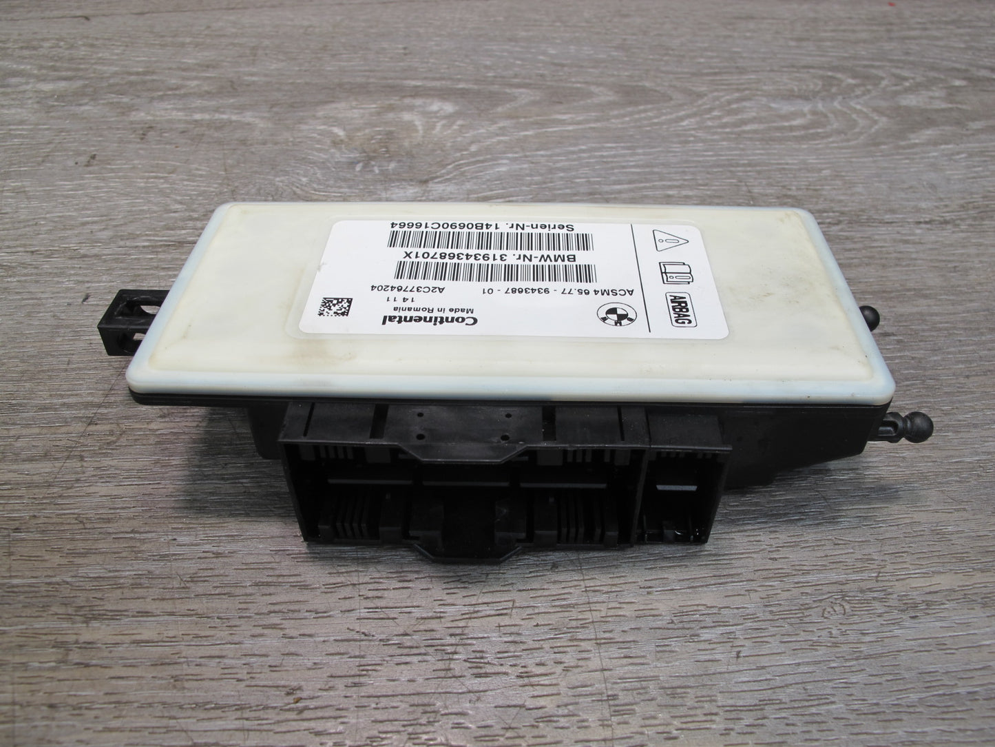 11-16 BMW F10 5-SERIES ACSM4 SRS AIRBAG CONTROL MODULE UNIT 4368701 OEM