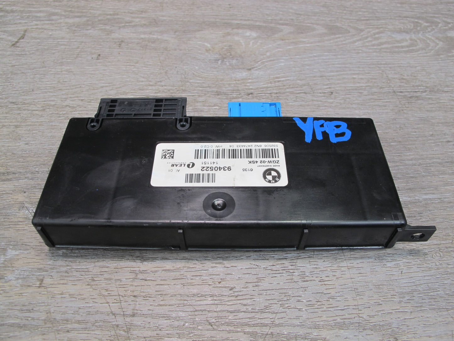 11-16 BMW F10 5-SERIES Central Gateway Control Module 9340522 OEM