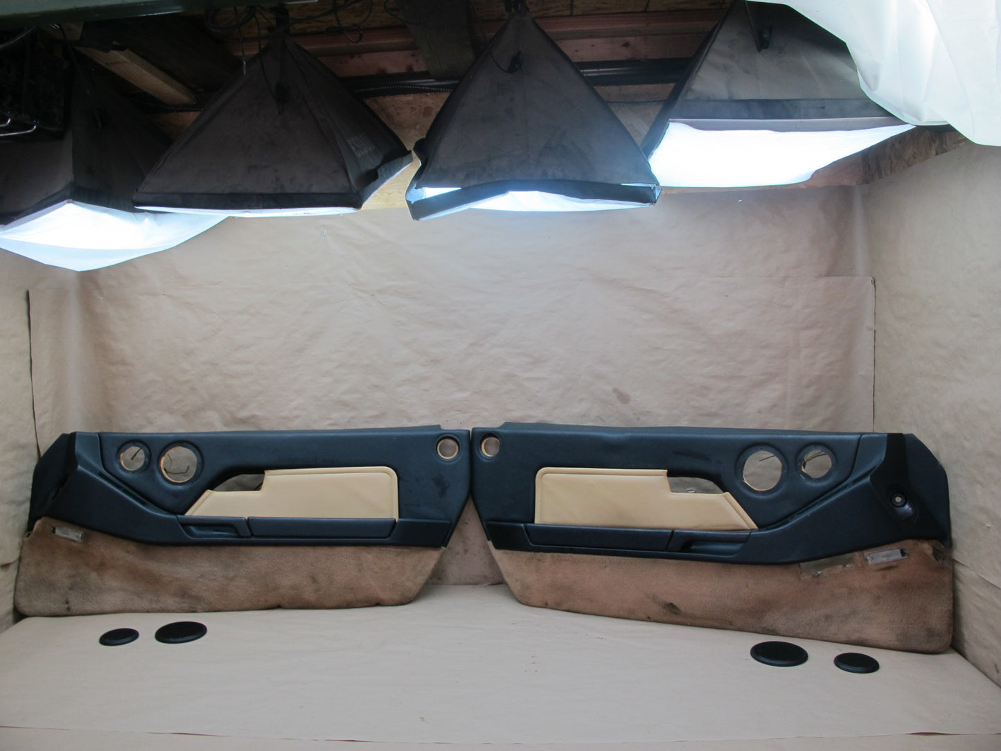 1987-1995 Porsche 928 S4 Right & Left Side Interior Door Panel Cover Set