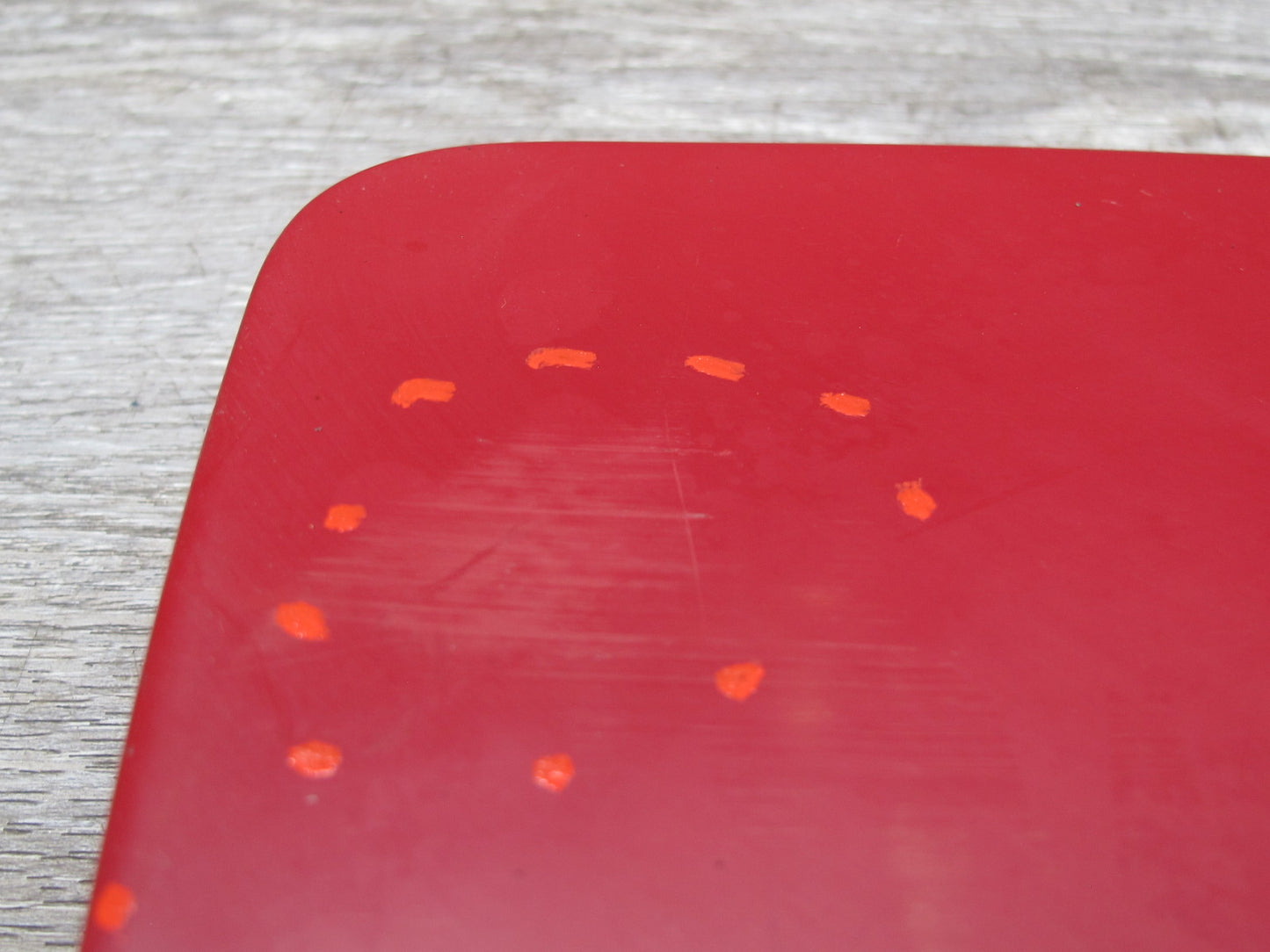 83-85 Toyota Celica Supra MA67 Fuel Tank Filler Door Lid Cover RED OEM