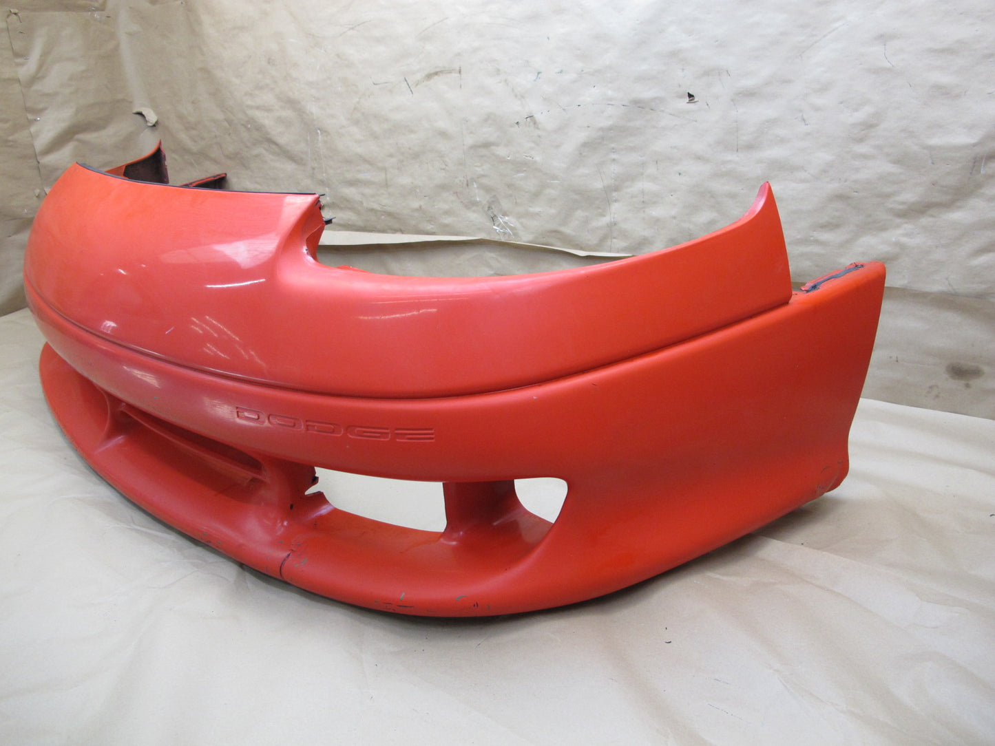 91-93 Dodge Stealth R/T Front Bumper Cover Scarlet RED OEM