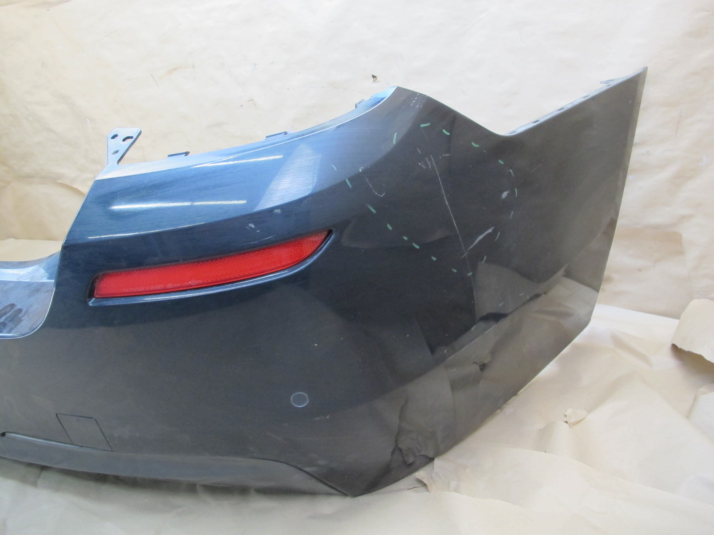 12-16 BMW F10 528i 528iX M-sport Rear Bumper Cover Black w PDC Sensors OEM