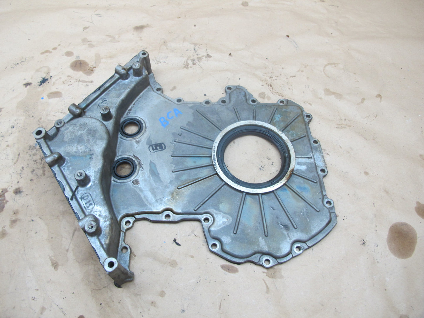 03-10 Bentley Continental GTC GT Flying Spur 6.0L Engine Rear Crankcase Cover