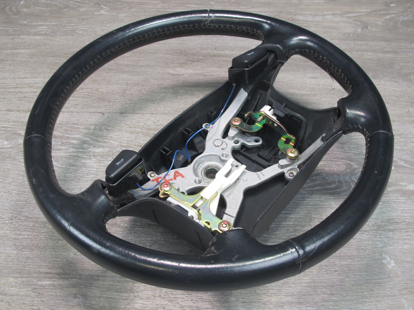 94-96 Toyota Cresta MARK2 JZX90 Leather Steering w Horn Switches OEM