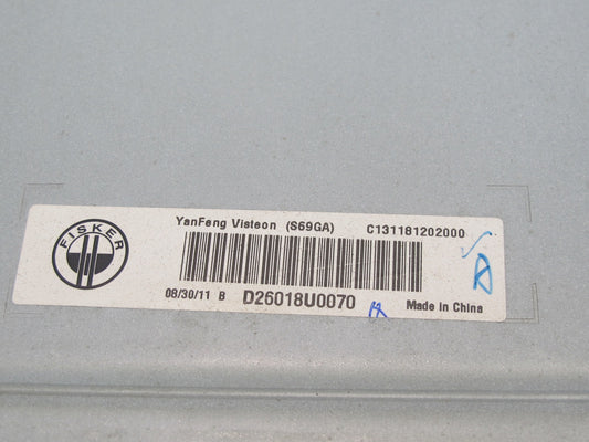 11-12 Fisker Karma Visteon Radio Audio Stereo Amplifier C131181202000 OEM