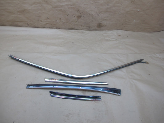 94-02 Mercedes R129 Left Door Window Hard TOP Chrome Trim Molding Set OEM