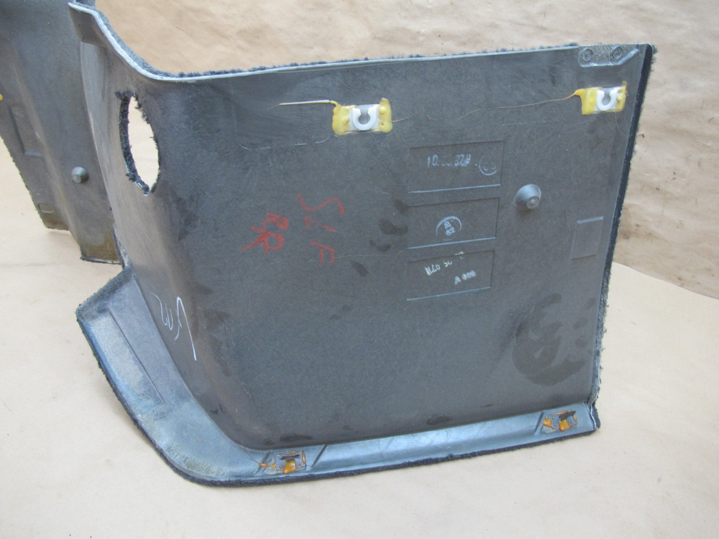 96-02 Mercedes R129 Set of 2 Rear Trunk Carpet Liner Trim Cover Panel OEM
