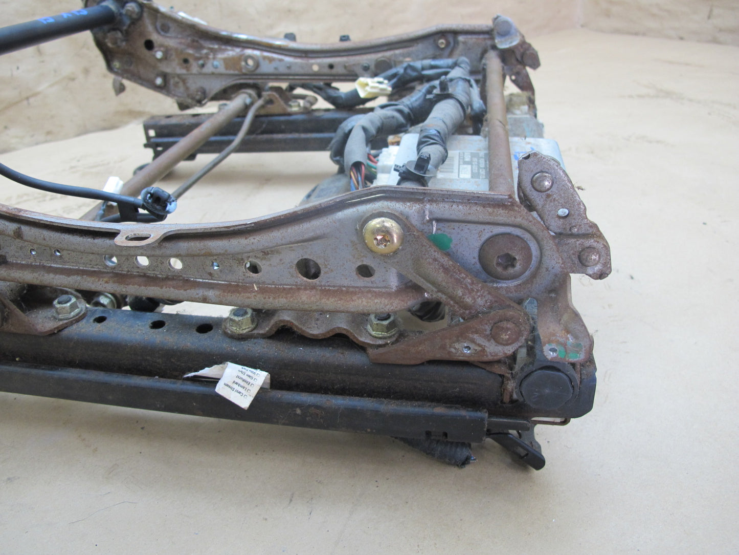 1998-2002 Lexus LX470 Front Left Driver Side Lower Seat Track Frame W/ Motor
