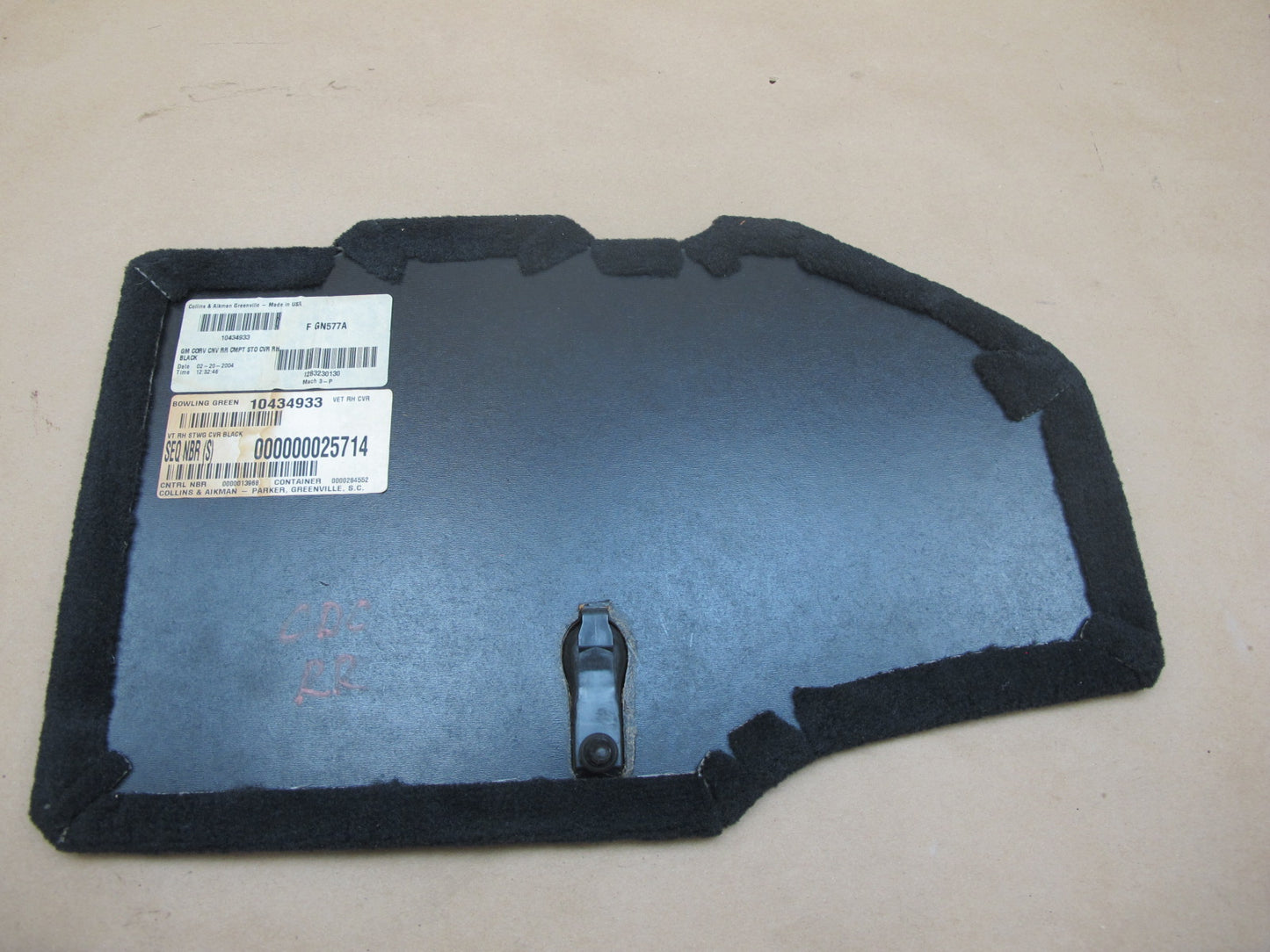 99-04 Chevrolet Corvette C5 Set of 2 Rear Cargo Storage Compartment Cover OEM