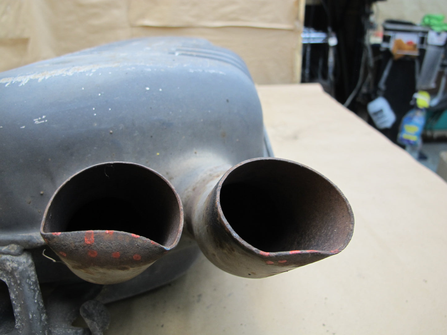 94-98 Mercedes R129 SL600 Set of 2 Exhaust Muffler & Resonator OEM