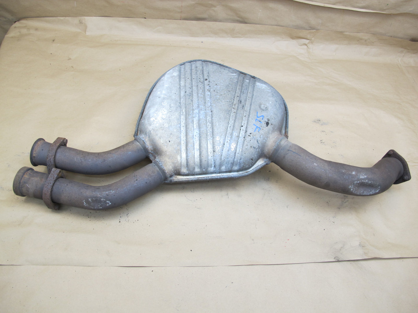 94-98 Mercedes R129 SL600 Set of 2 Exhaust Muffler & Resonator OEM