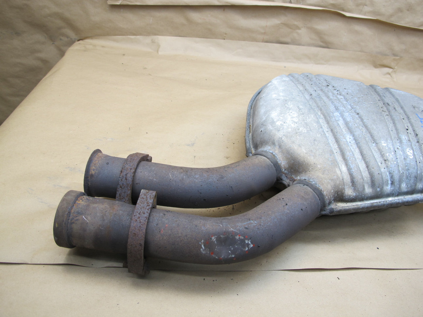 94-98 Mercedes R129 SL600 Set of 2 Exhaust Muffler & Resonator OEM