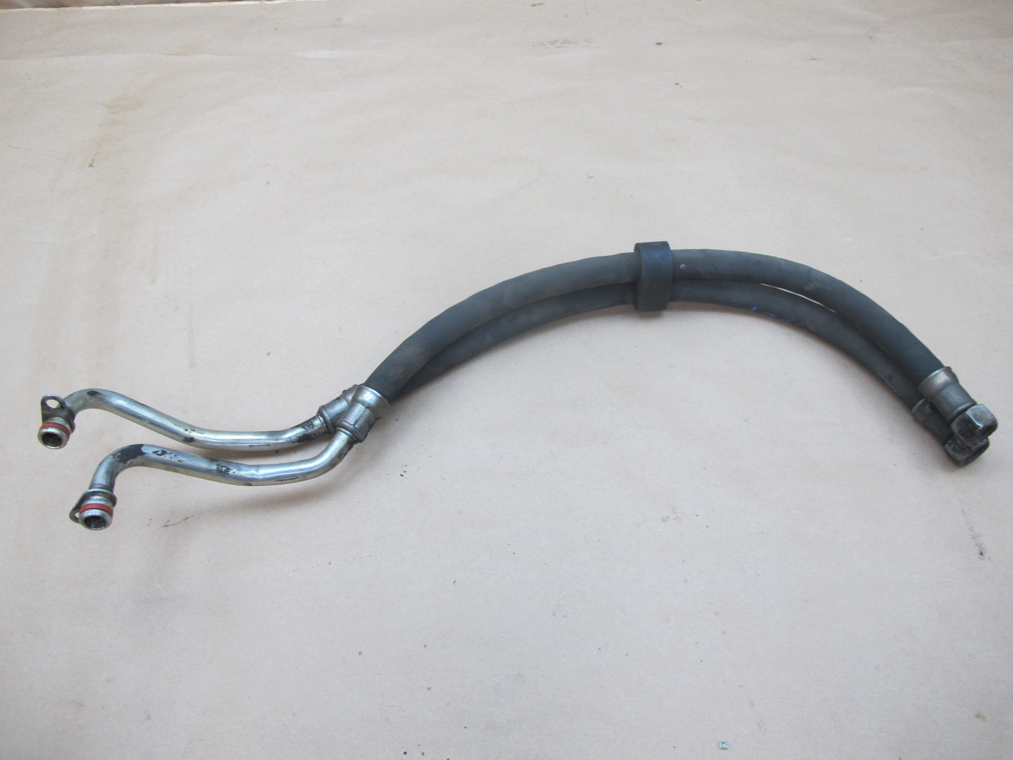 94-02 Mercedes R129 SL600 M120 Engine Oil Cooler Hose Pipe Line OEM