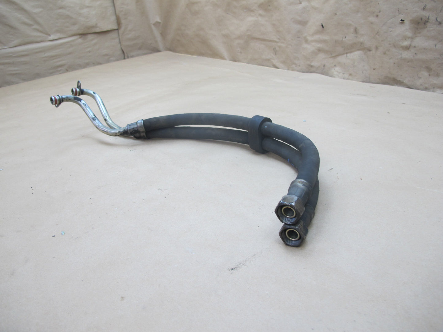 94-02 Mercedes R129 SL600 M120 Engine Oil Cooler Hose Pipe Line OEM